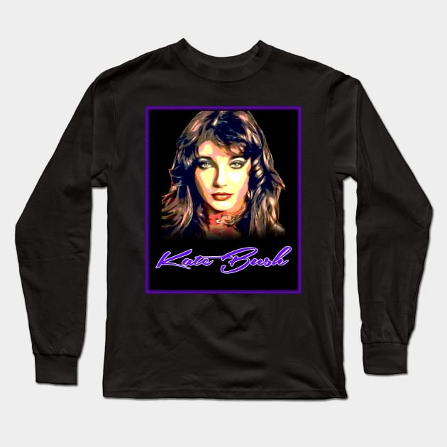 Kate Bush Long Sleeve T-Shirt by Designs That Rock